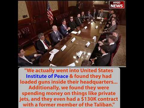 DOGE Exposé: Institute of Peace Had Loaded Guns, $130K Taliban Contract, Private Jets; Chief Accountant Deleted a Terabyte of Records