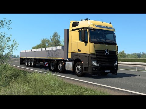 ETS2 1.40 - Euro Truck Simulator 2 - Mercedes New Actros - Polotsk (BY) to Smolensk (RU) - Rus Map