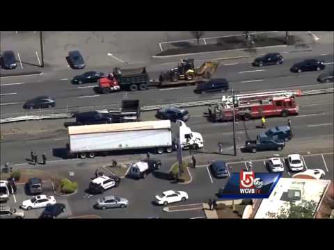 Dump truck involved in Route 1 crash in Saugus