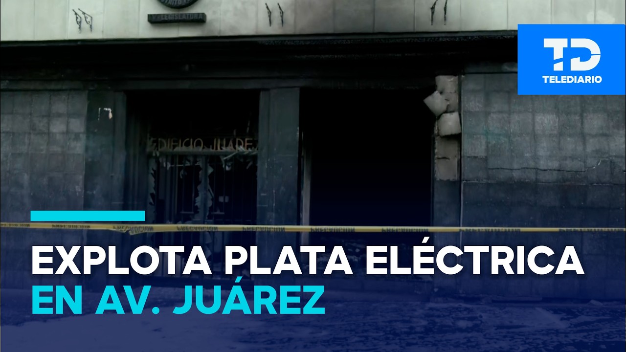 Estallido de transformador en edificio de avenida Juárez, CdMx, provoca incendio