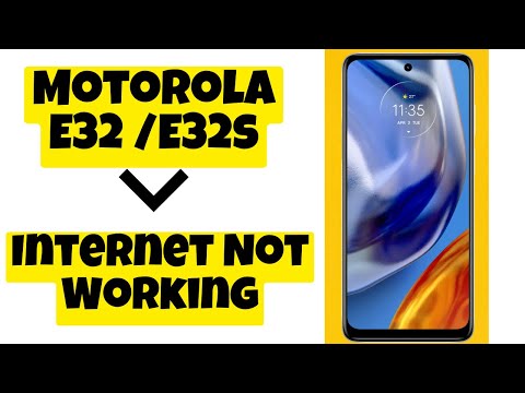 Motorola E32 / E32s Internet Not Working || Internet not showing problem || Internet not connecting
