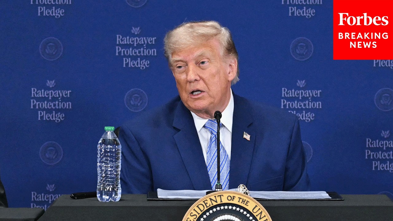 Video | BREAKING: Trump Touts Data Center Ratepayer Protection Pledge Expansion Amid Iran War Energy Spikes