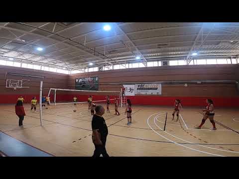 Partido liga Junior entre AD Ajalvir vs Mintonette CV Pozuelo