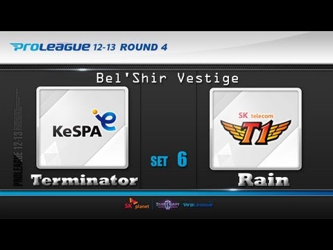 [0505] Terminator(8th) vs Rain(SKT) 6SET  Bel'Shir Vestige - Stracraft 2,esportstv,SPL