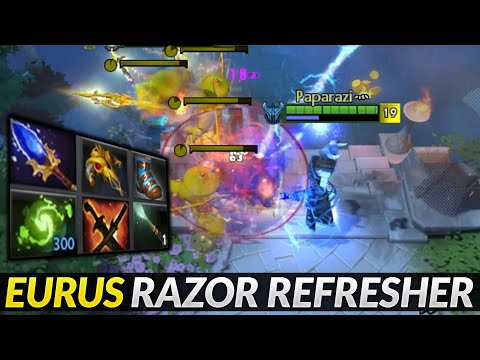 Eurus (paparazi) Razor Refresher Scepter build for fast Throne