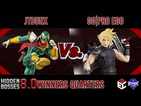 Hidden Bosses 8.0 WQ - JTDUNX (Captain Falcon, Mario) vs GG | PRO EGO (Cloud)