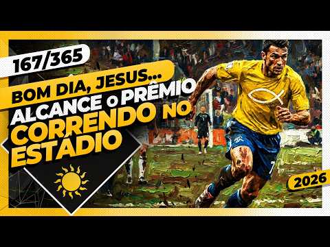 ALCANCE O PRÊMIO: CORRENDO NO ESTÁDIO – Bom dia, Jesus! 167/365 (2026)