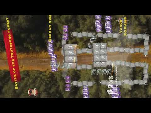 Battle of Teutoburg Forest 9ad German tribe Romans ambushed #animation #map