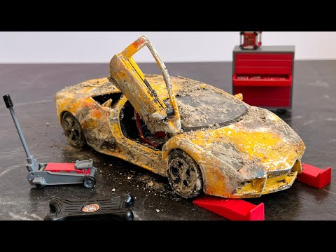 Thumbnail for Restoration Damaged Diecast Lamborghini Reventon Resurrection by Lamborghini, Willys, Pickup truck, Subaru, Car, Lamborghini Aventador, Nissan