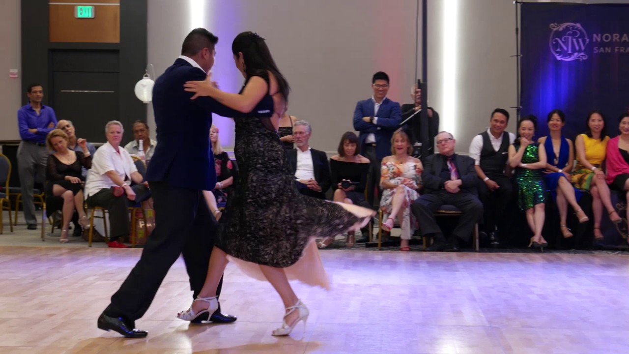Maria Ines Bogado and Jorge Lopez at Nora's Tango Week 2017 Tango Demo 4/4