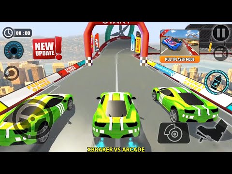 Impossible Car Tracks 3D - New Update Multiplayer Mode - Green Car Driving SImulator - Android Game