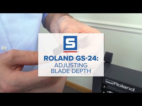 Roland GS-24:  Adjusting Blade Depth