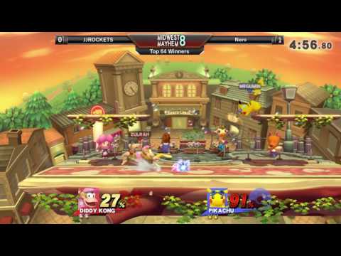 Midwest Mayhem 8 Top 64 Winners: JJROCKETS (Diddy Kong) vs. Nero (Pikachu)