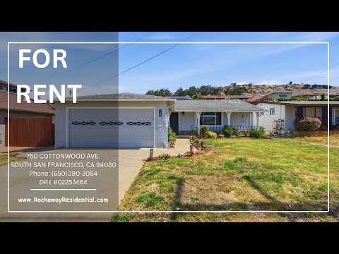 Spacious South San Francisco Home with Large Backyard, Garage & In-Unit Laundry property video