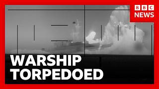 War spreads beyond Middle East as Iranian warship sunk in Indian Ocean | BBC News