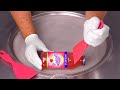 Snapple Kiwi Strawberry Juice Tea Ice Cream Rolls ASMR