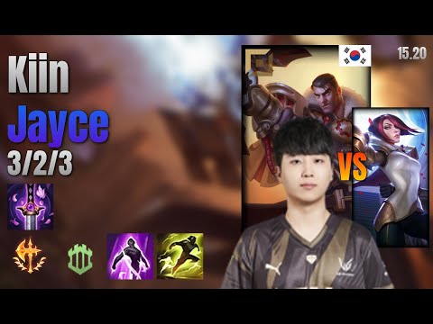 Kiin Top Jayce vs Fiora lol KR solo rank Full Game 15.20 | 기인 제이스 vs 피오라