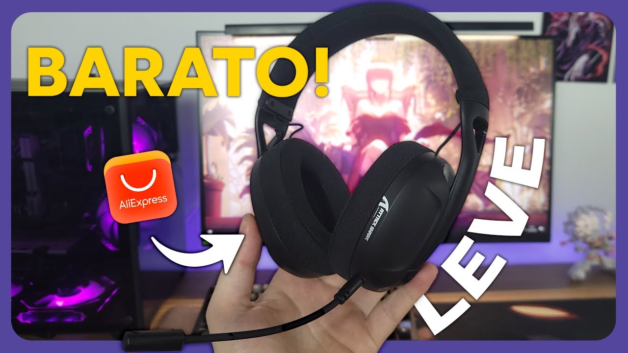Attack Shark L80  Headset Gamer Barato Sem Fio - Melhor Custo Benefício Tri-Mode!!