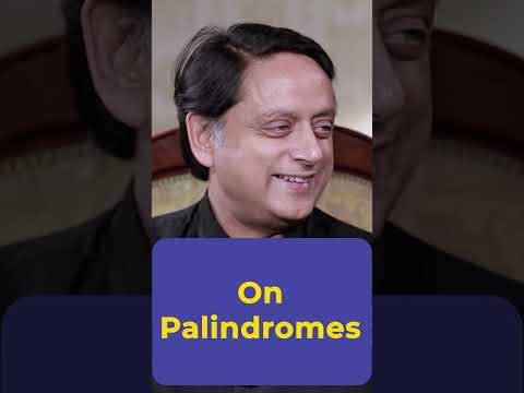Shashi Tharoor on 'palindromes'! #etymology #podcast #vocabularybuilder #vocabularylist