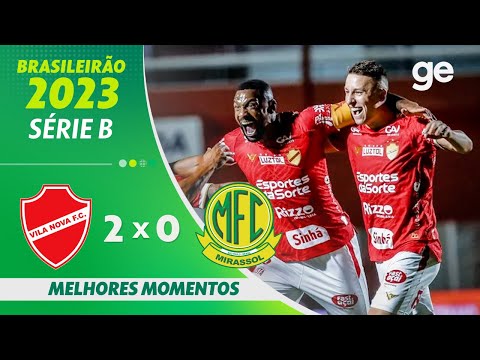 Gols e lances de Vila Nova-GO x Mirassol