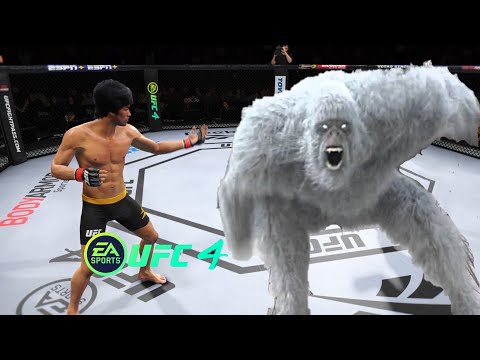 UFC4 Bruce Lee vs Yeti EA Sports UFC 4