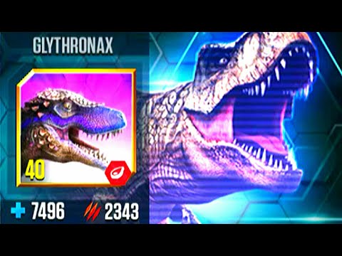 GLYTHRONAX VS GLYTHRONAX (SOLO BATTLE) | JURASSIC WORLD THE GAME