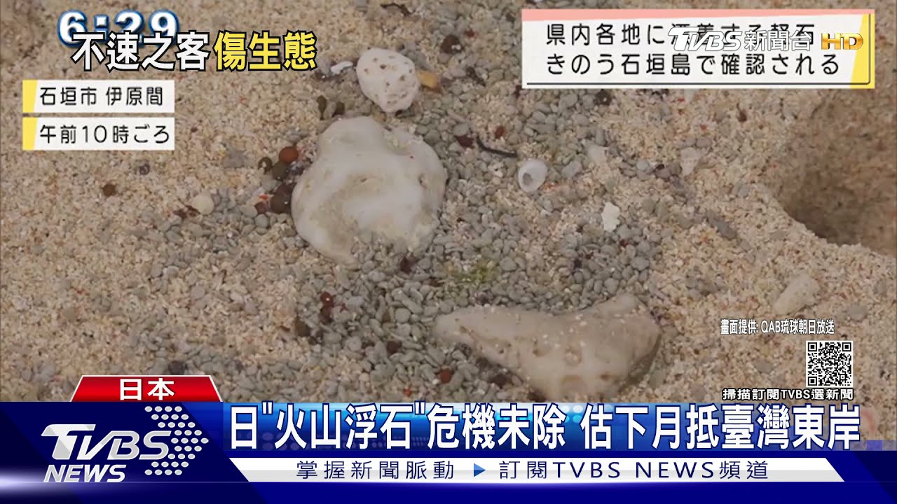 洋流帶來不速之客！　日本「火山浮石」下月恐抵臺灣東海岸
