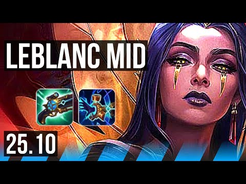 LEBLANC vs VIKTOR (MID) | 1600+ games | KR Grandmaster | 25.10