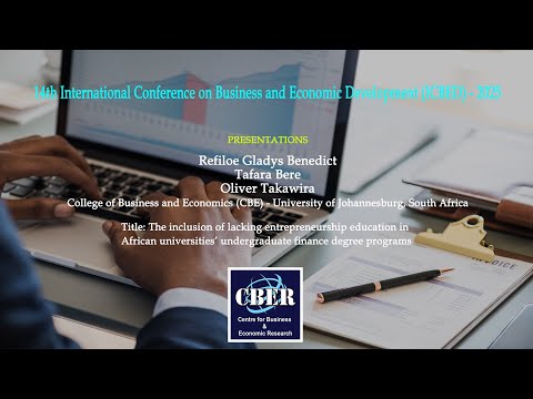 ICBED02025, Presentations: Refiloe Gladys Benedict