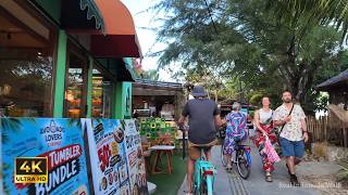 Sanur During Low Tide Sunset | Bali Walking Tour (4K)