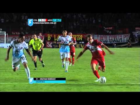 Gol de Rodríguez. Colón 1 - Argentinos 1. Fecha 2. Primera División 2015. FPT.