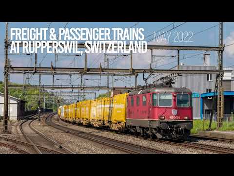 [4K60] Trains / Zugverkehr at Rupperswil, Switzerland Part 1 - May 2022