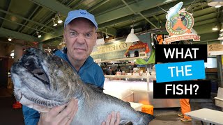 The world famous Pike Place Fish Market decades later. It still smells