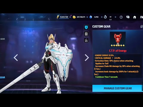 Sharon Rogers LIGHT SIRIUS ARMOR Gameplay - Marvel Future Fight