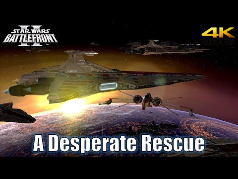 Star Wars Battlefront II Remastered 'A Desperate Rescue' Campaign Walkthrough (4K)