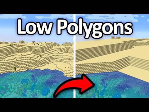 Gamers React - Low Polygon Mode in Minecraft!