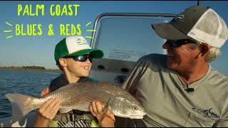 Fishing for redfish and bluefish in Palm Coast