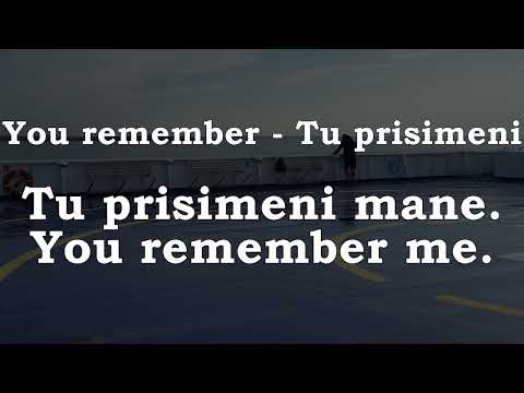 You remember - Tu prisimeni. Lithuanian lesson 13.