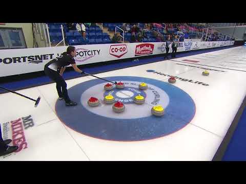 Einarson executes great shot to secure four-point sixth end vs. Ha | HearingLife Tour Challenge