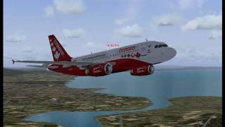 preview picture of video 'FS2004 - Airbus A319-131 Breeze Airlines'
