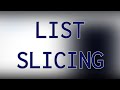 list slicing