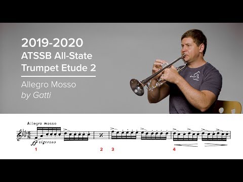 2019-2020 ATSSB All-State Trumpet Etude #2 - Allegro Mosso