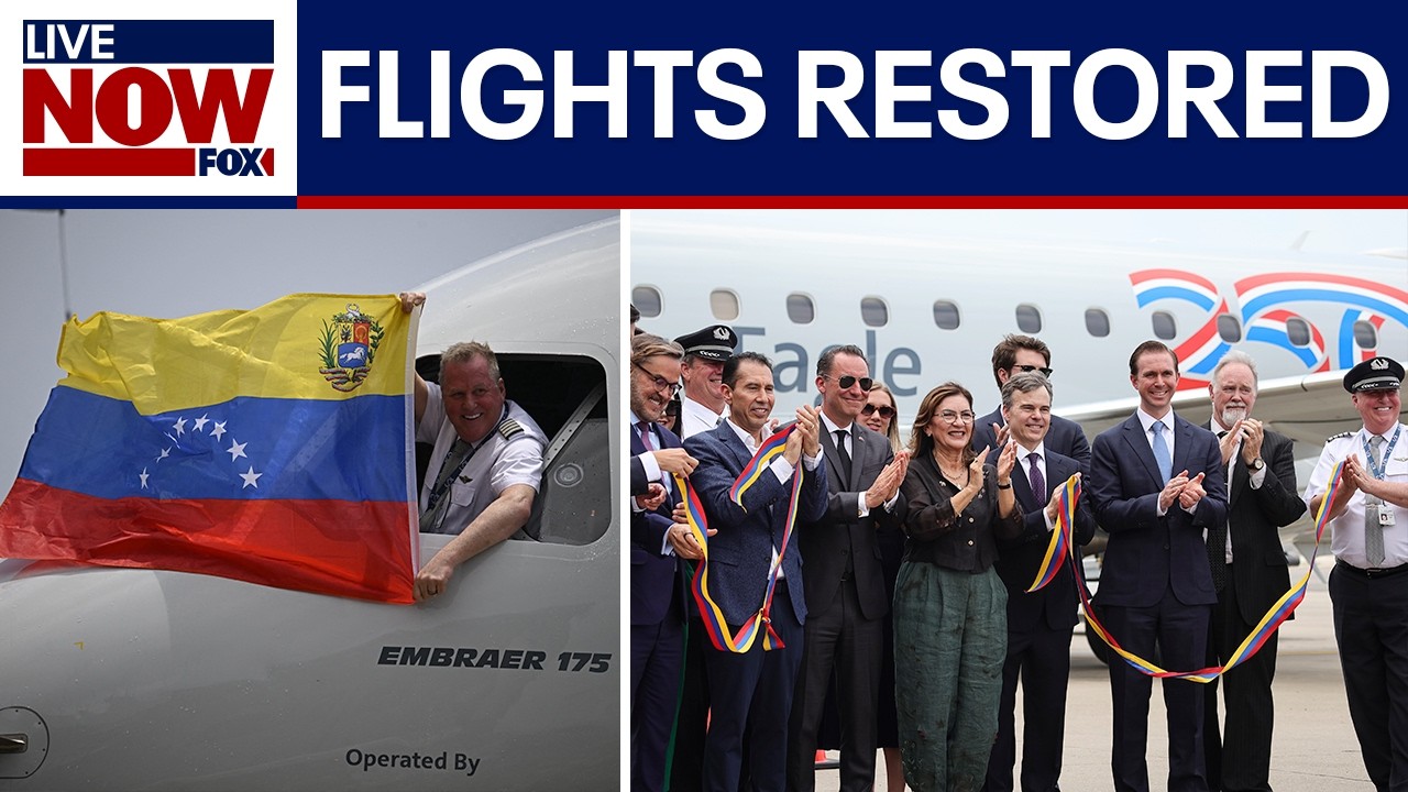 First US-Venezuela flight in 7 years lands in Caracas