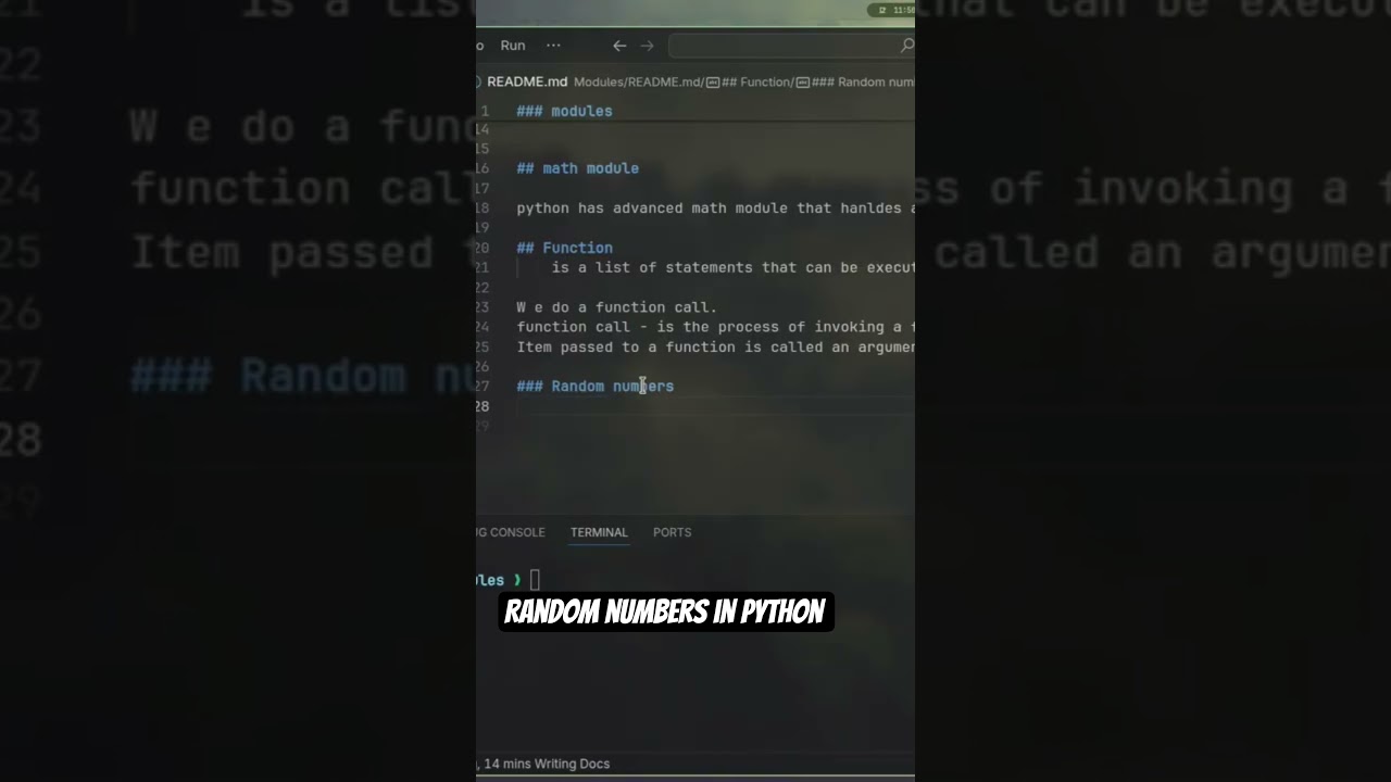 Random numbers in #python #programming #coding #tutorial #random #fyp #new