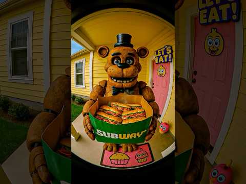 🥪99 Freddy FazBears GO TO Subway AT 3:00 AM #fnaf #subway #brainrot