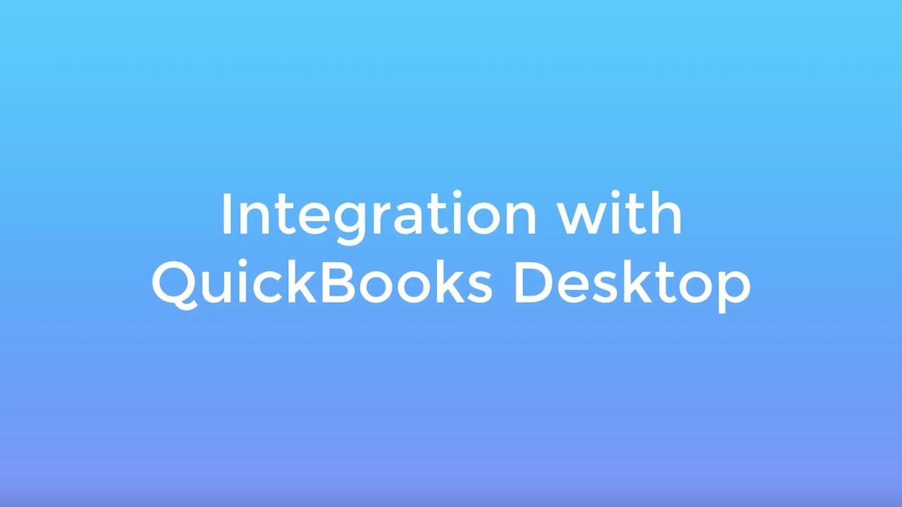 Integration with QuickBooks