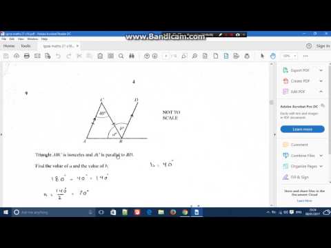 IGCSE Maths paper 21 worked solution May June 2016 q1-10