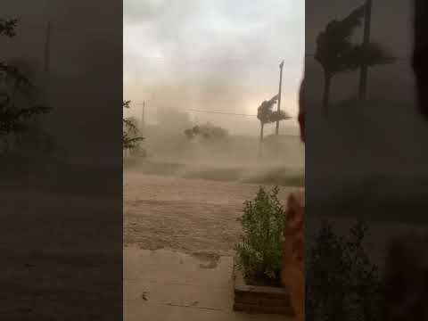 | Fuerte temporal de viento afectó a la zona de Palo Santo Formosa, Argentina.⛈️🇦🇷