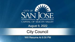 AUG 9, 2022 | City Council Evening Session