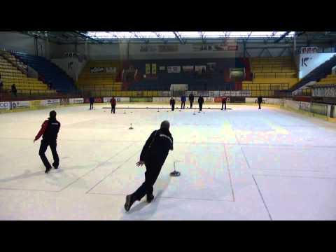 Eisstock EM 2015 Herren 1. Qualifikation Finale GER : AUT